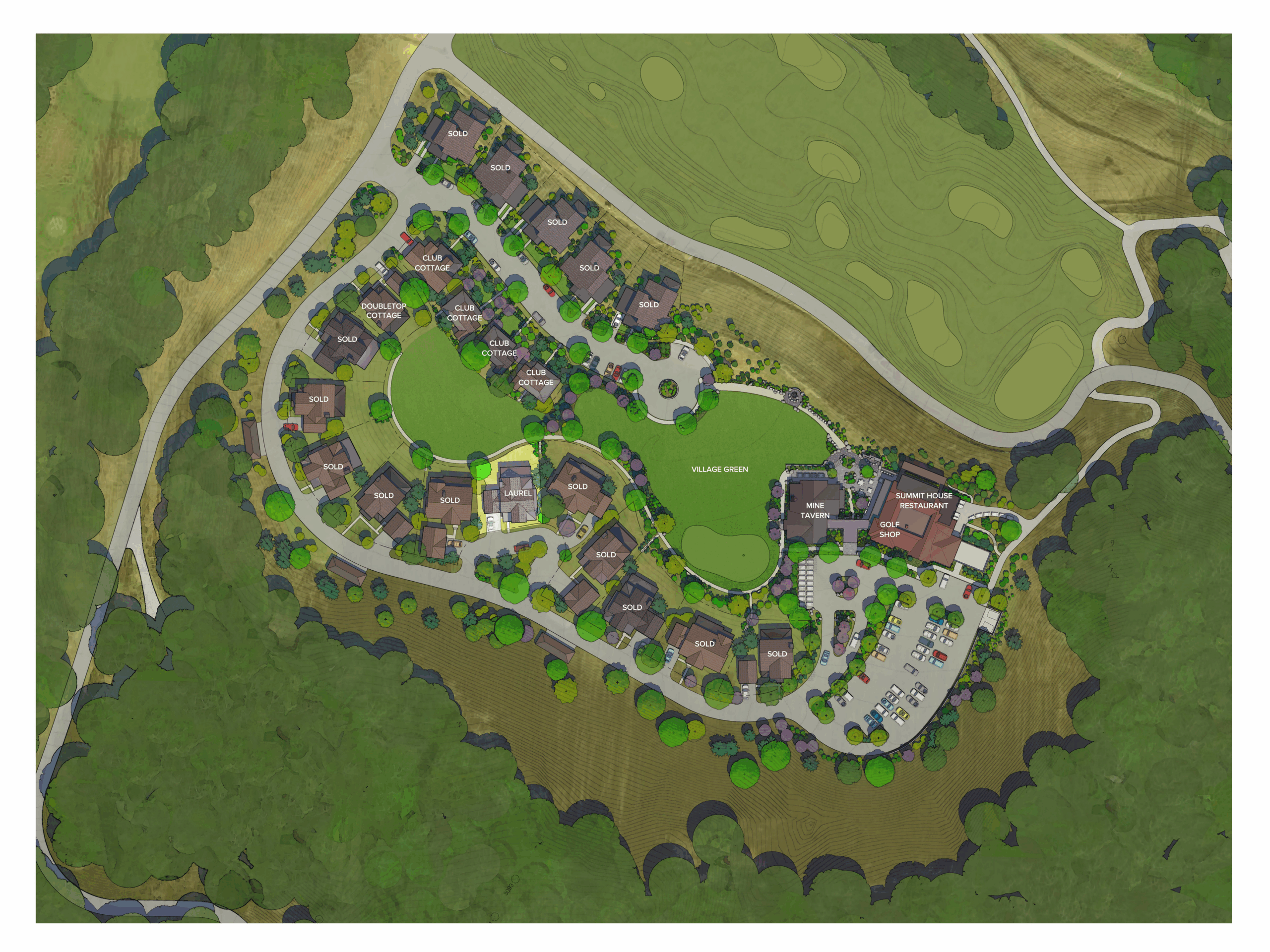 village render dtv highlighted lots (all sold besides laurel)